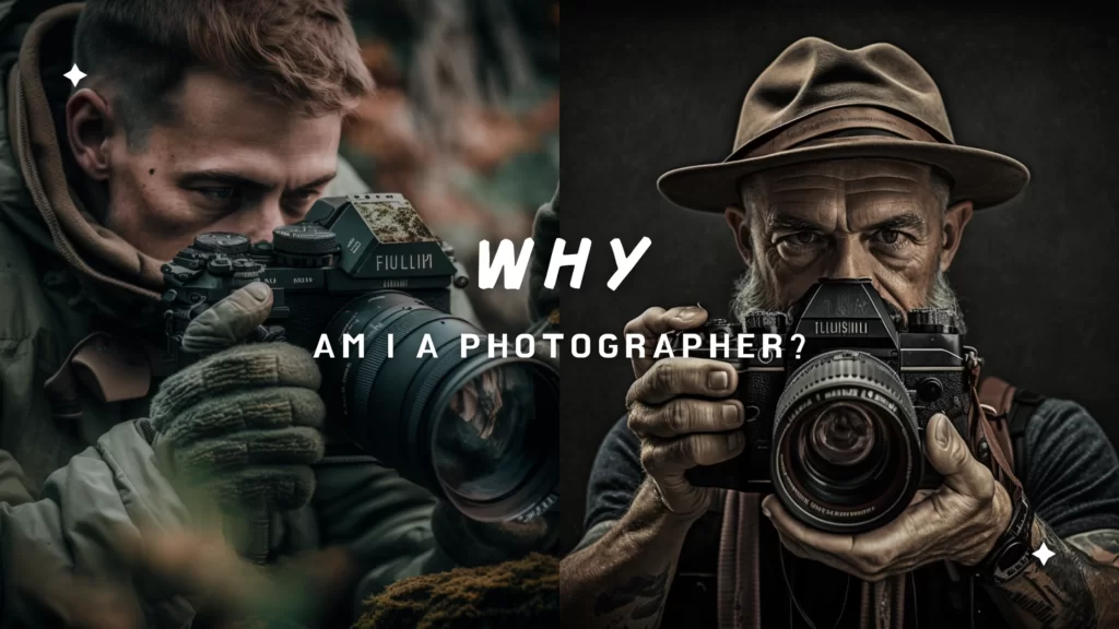 Two photographers, at different stages in life